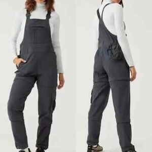 Outdoor Voices convertible overalls in black